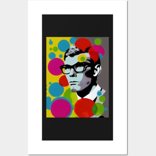 Modern man in pop-art style Posters and Art